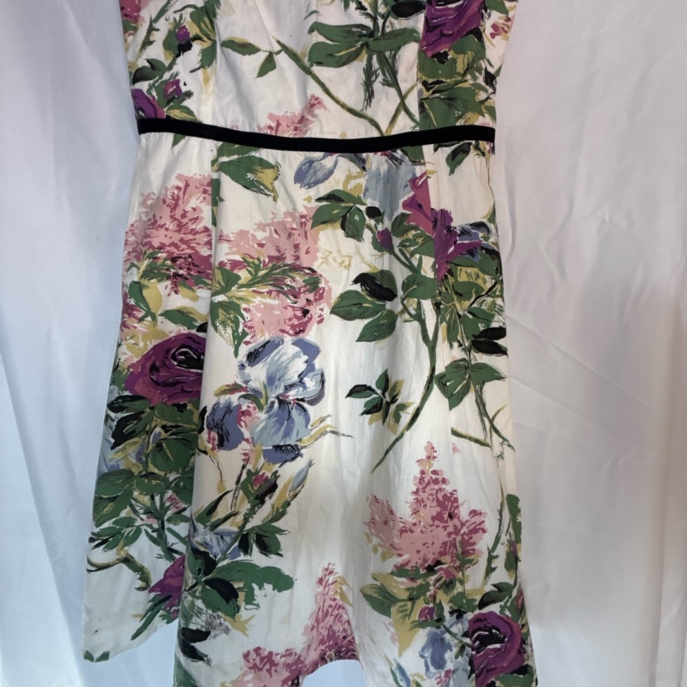 Anthropologie Elevenses Retro Style Women’s Dress 6 | Women’s Floral Mini Dress - Picture 7 of 13